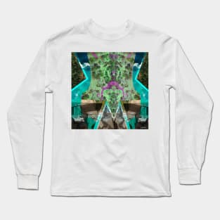 disaster map in architectural city collage ecopop Long Sleeve T-Shirt